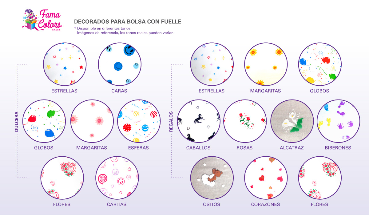 Decorados en Bolsas con Fuelle